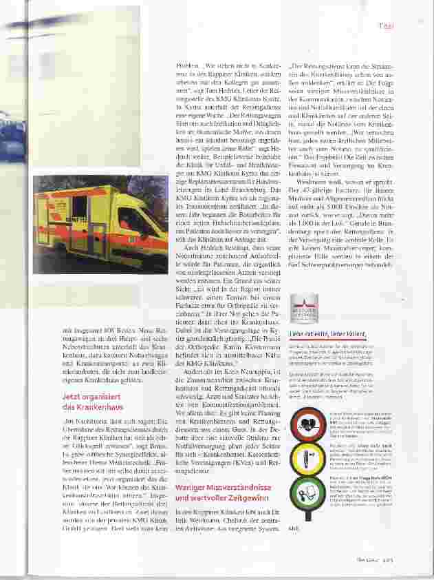 Vorschauseite 2: Integrierte Notfallversorgung Aus einem Guss