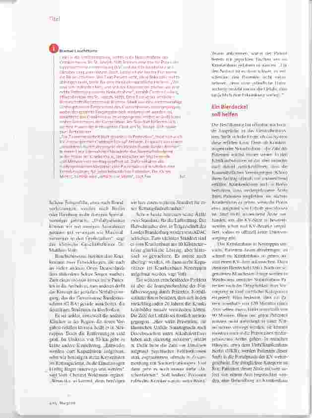 Vorschauseite 3: Integrierte Notfallversorgung Aus einem Guss