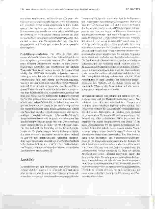 Vorschauseite 2: Frühe Arzneimittelnutzenbewertung Rückblick und Ausblick