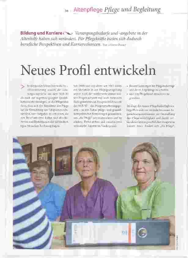 Vorschauseite 1: Neues Profil entwickeln