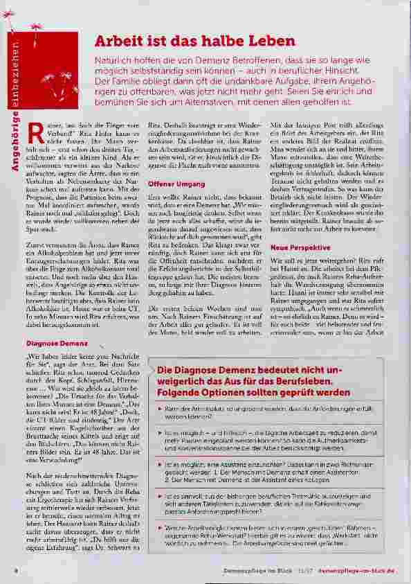 Vorschauseite 1: Arbeit ist das halbe Leben