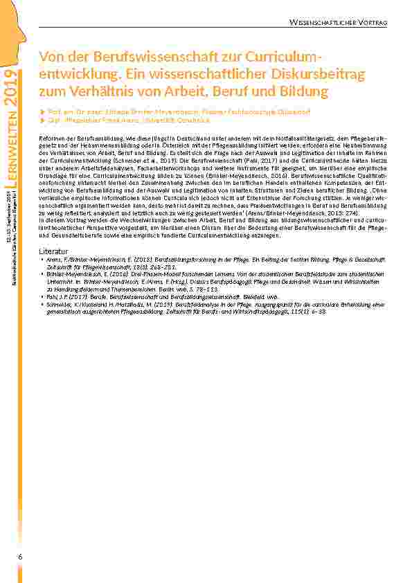 Vorschauseite 6: Lernwelten Abstractbandsammlung 2019