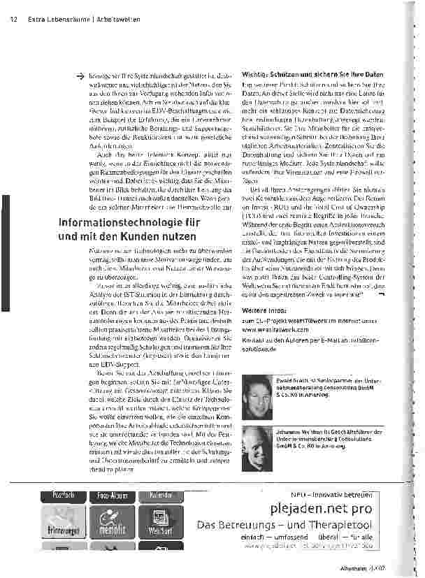 Vorschauseite 3: Telematik in der Pflege - Was lohnt sich wirklich?
