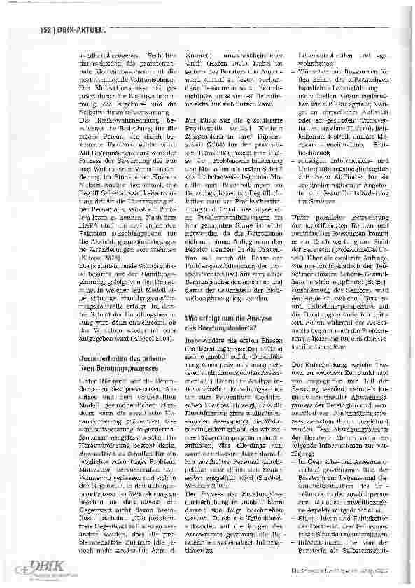 Vorschauseite 2: Besonderheiten präventiver Beratung