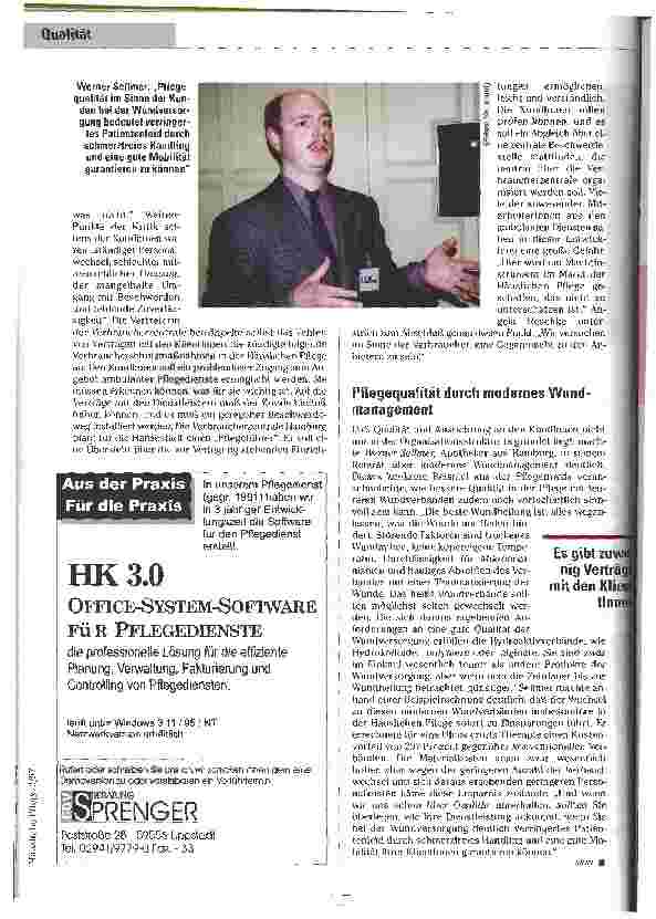 Vorschauseite 4: Ein Schild an der Tür reicht nicht! Tagung zur Qualitätsentwicklung in der Häuslichen Pflege in Hamburg