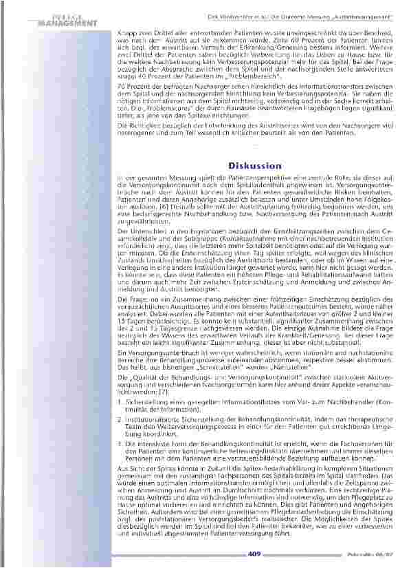Vorschauseite 5: Die Outcome Messung Austrittsmanagement
