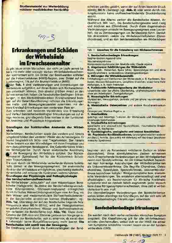 Vorschauseite 1: Erkrankungen und Schäden der Wirbelsäule im Erwachsenenalter