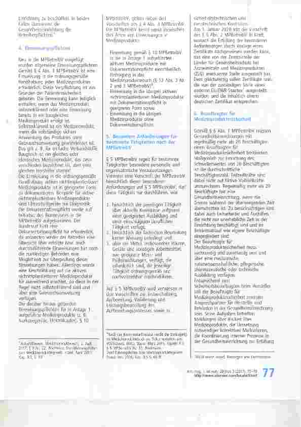 Vorschauseite 3: Änderungen der Medizinprodukte-Betreiberverordnung 2017