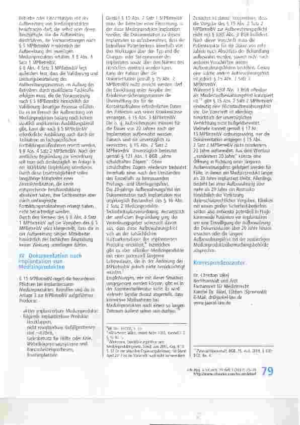 Vorschauseite 5: Änderungen der Medizinprodukte-Betreiberverordnung 2017