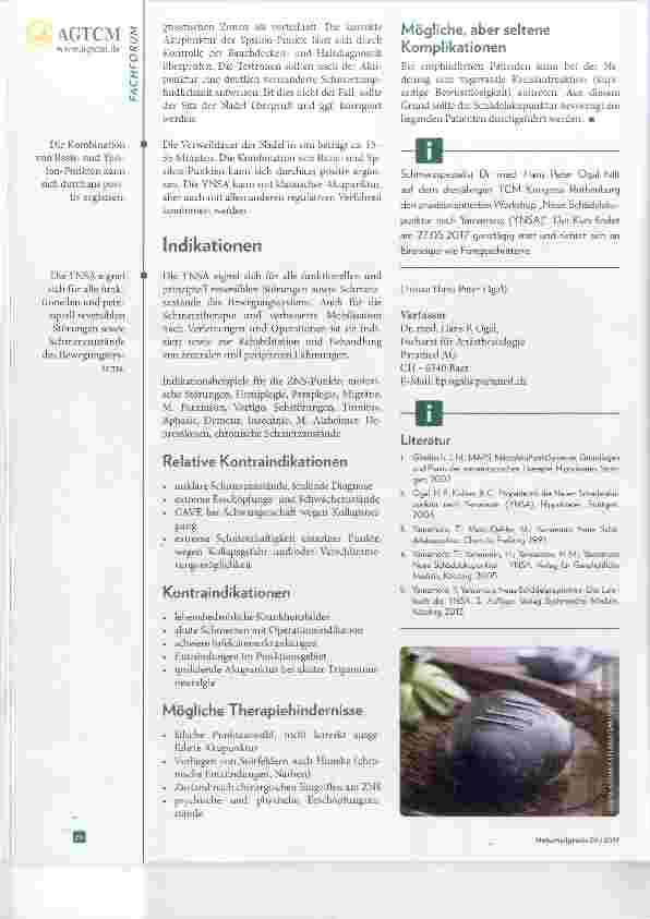 Vorschauseite 4: Neue Schädelakupunktur nach Yamamoto (YNSA)