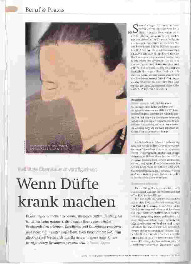 Vorschauseite 1: Vielfältige Chemikalienunverträglichkeit Wenn Düfte krank machen