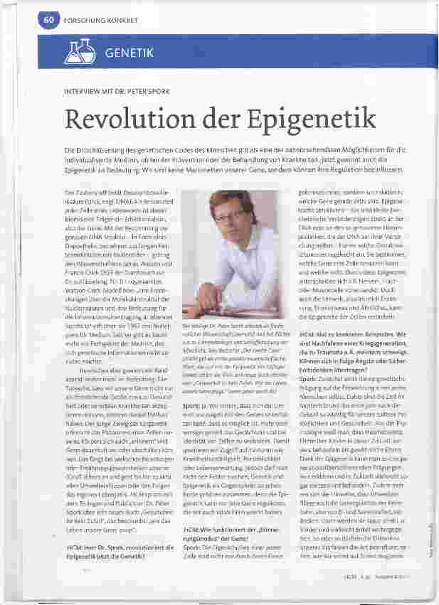 Vorschauseite 1: Revolution der Epigenetik