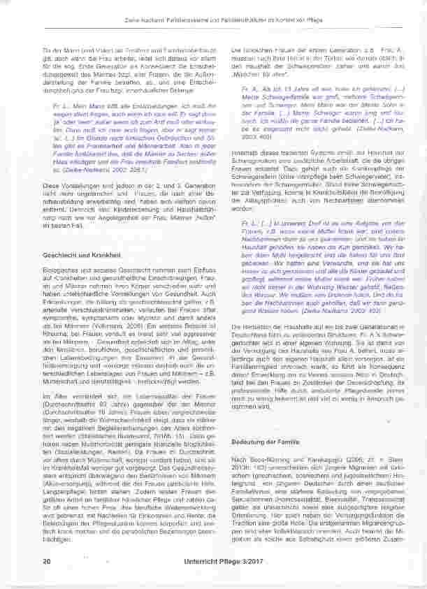 Vorschauseite 6: Familiensysteme und Familienstrukturen im Kontext von Pflege
