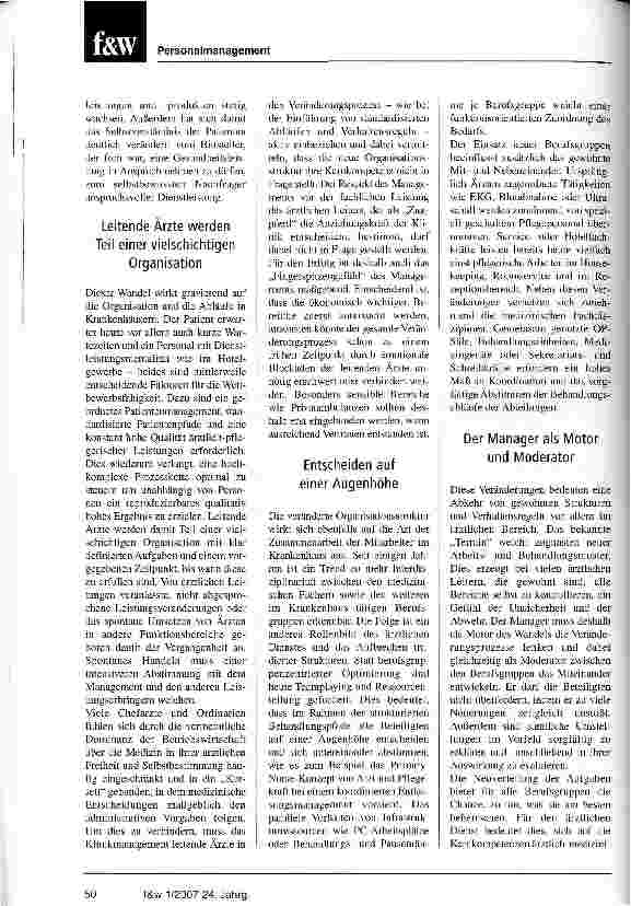 Vorschauseite 2: Mit Change-Management die Ärzte ins Boot holen