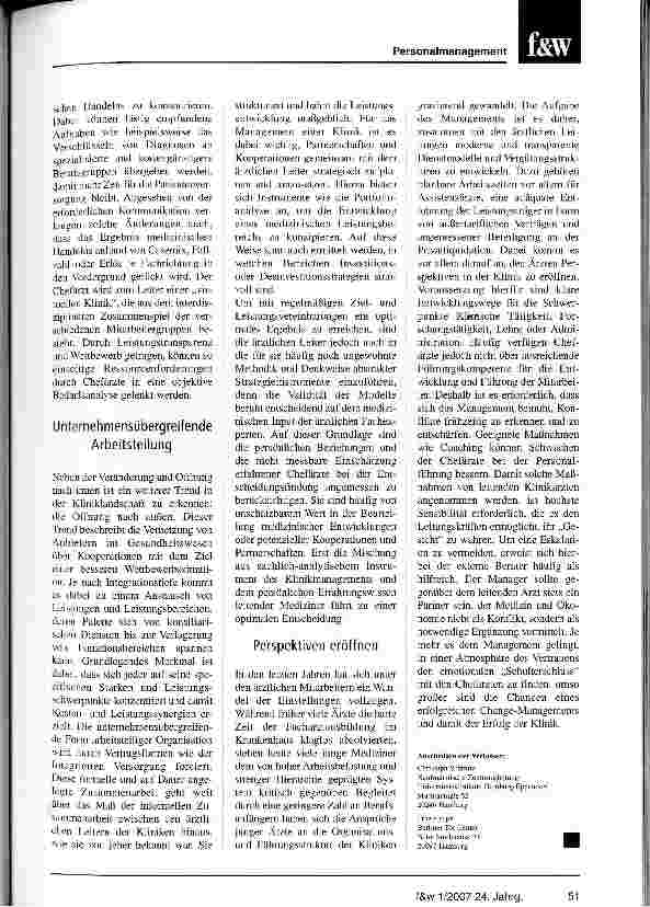 Vorschauseite 3: Mit Change-Management die Ärzte ins Boot holen