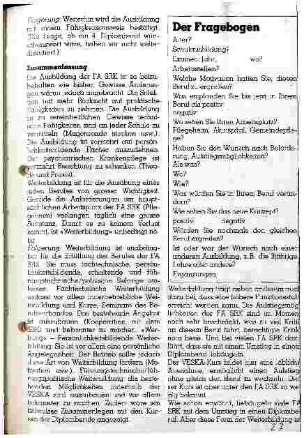 Vorschauseite 3: Über die Ausund Weiterbildung der Pflegerin FA SRK