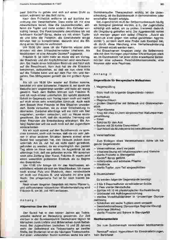 Vorschauseite 4: Pflege einer Patientin nach Suizidversuch
