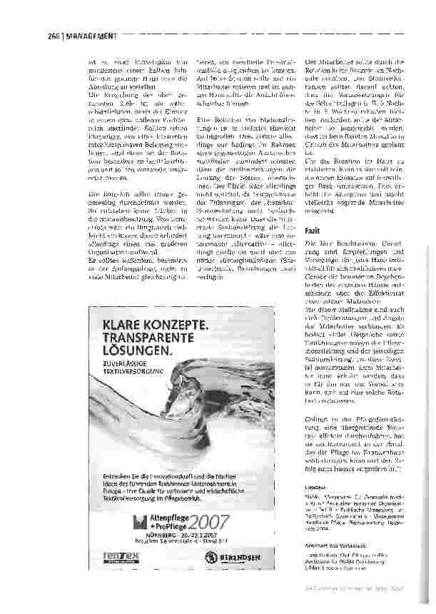 Vorschauseite 3: Neue Impulse durch Mitarbeiterrotation