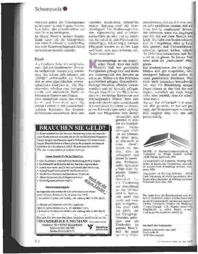 Vorschauseite 4: Einblicke in die australische Krankenpflegeausbildung Bericht über ein Praktikum an der James Cook University in Queensland, Australien