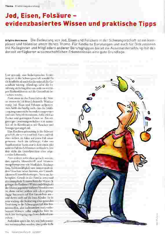 Vorschauseite 1: Jod, Eisen, Folsäure -evidenzbasiertes Wissen und praktische Tipps