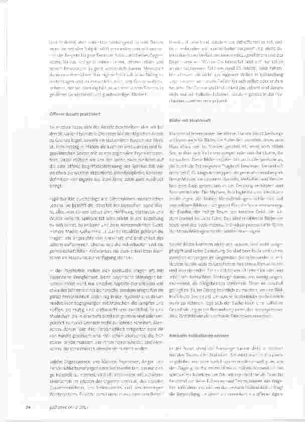Vorschauseite 2: «Es ist der Geist, der sich den Körper baut» Überlegungen zur Positionierung der Spiritual Care im psychiatrischen Behandlungsalltag