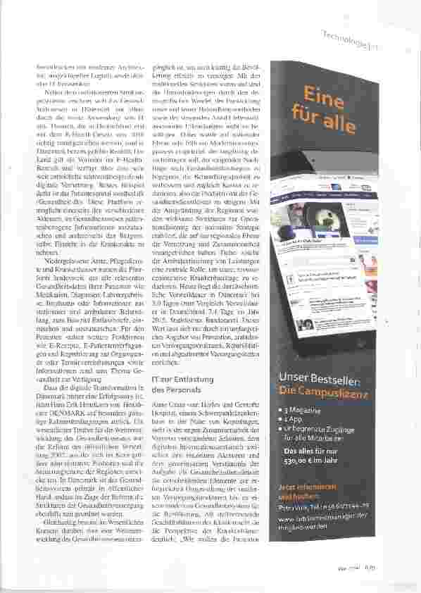 Vorschauseite 2: Vernetzung in Dänemark Digitaler Leitstern