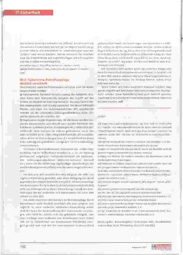 Vorschauseite 3: Cybercrime immer stärker professionalisiert