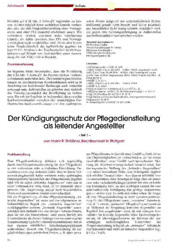 Vorschauseite 3: Das Vertragsarztrechtsänderungsgesetz und Psychiatrische Institutsambulanzen