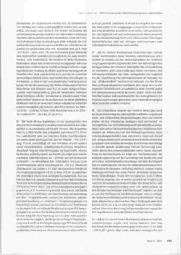 Vorschauseite 2: Mitbestimmung der Höherbewertung einer Angestellten