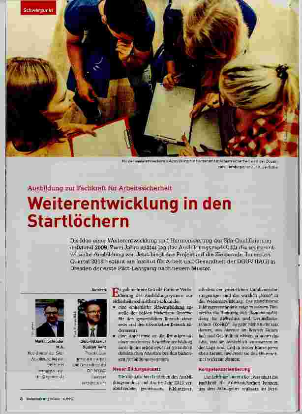 Vorschauseite 1: Weiterentwicklung in den Startlöchern