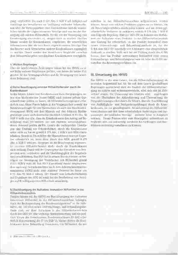 Vorschauseite 5: Das HHVG - mehr Qualität in die Hilfsmittelversorgung