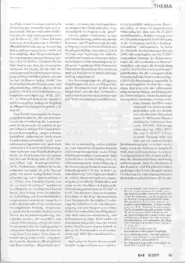 Vorschauseite 2: Entlassungsmanagement nach §39 SGB V eine Herausforderung