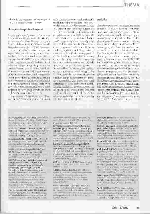 Vorschauseite 4: Entlassungsmanagement nach §39 SGB V eine Herausforderung