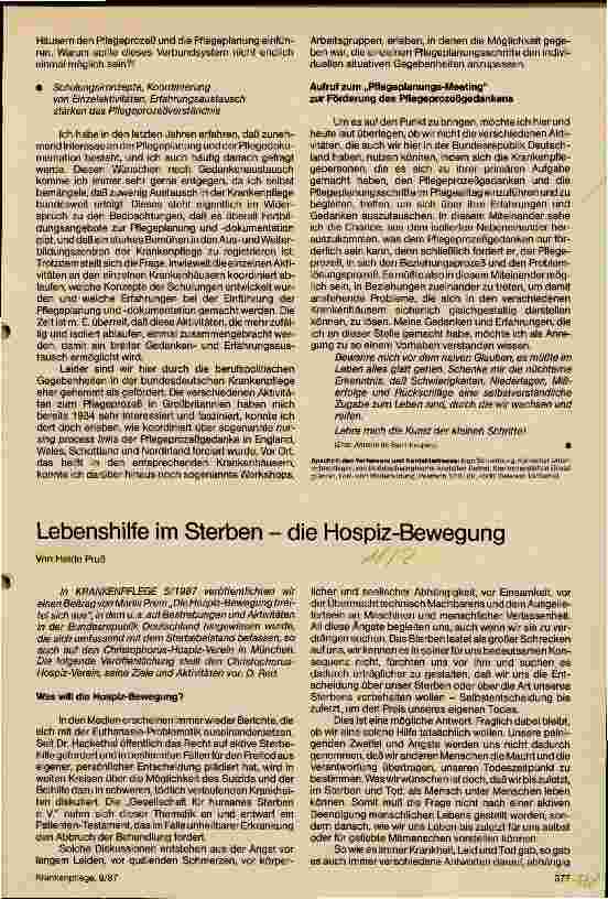 Vorschauseite 2: Gezielte Einführung und Begleitung des Pflegeprozesses in der Praxis Eine Herausforderung an die Innerbetriebliche Fortbildung