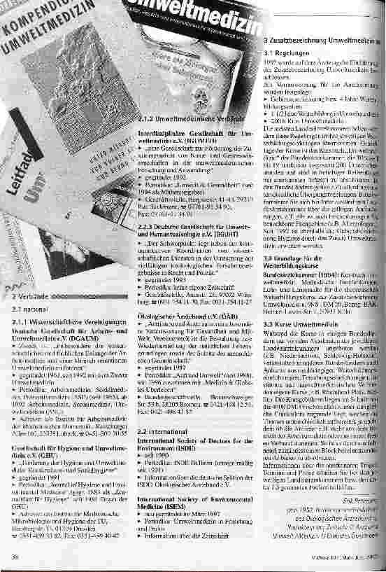 Vorschauseite 3: Umweltmedizin Ein Überblick
