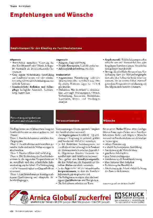 Vorschauseite 1: Empfehlungen und Wünsche