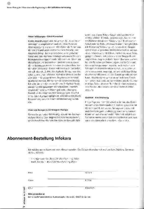 Vorschauseite 3: Atem-Therapie - Eine sinnvolle Ergänzung in der palliativen Betreuung Vortrag anlässlich einer Tagung für palliative Medizin, Pflege und Begleitung