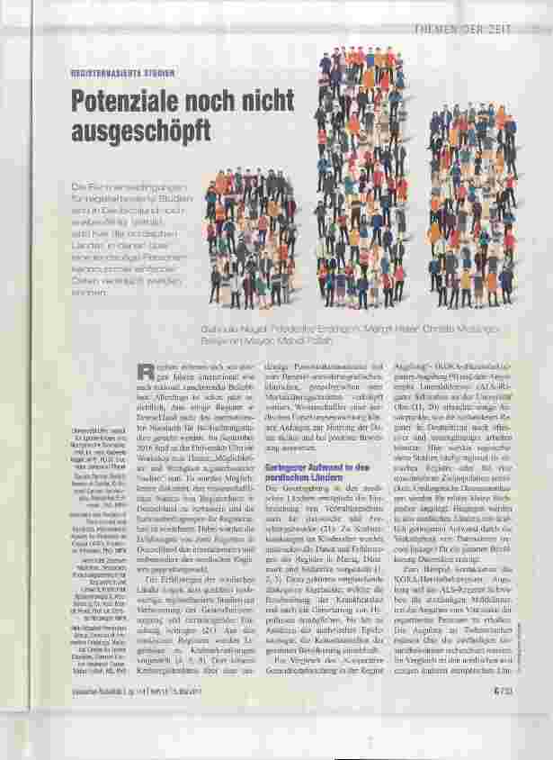 Vorschauseite 1: Potenziale noch nicht ausgeschöpft