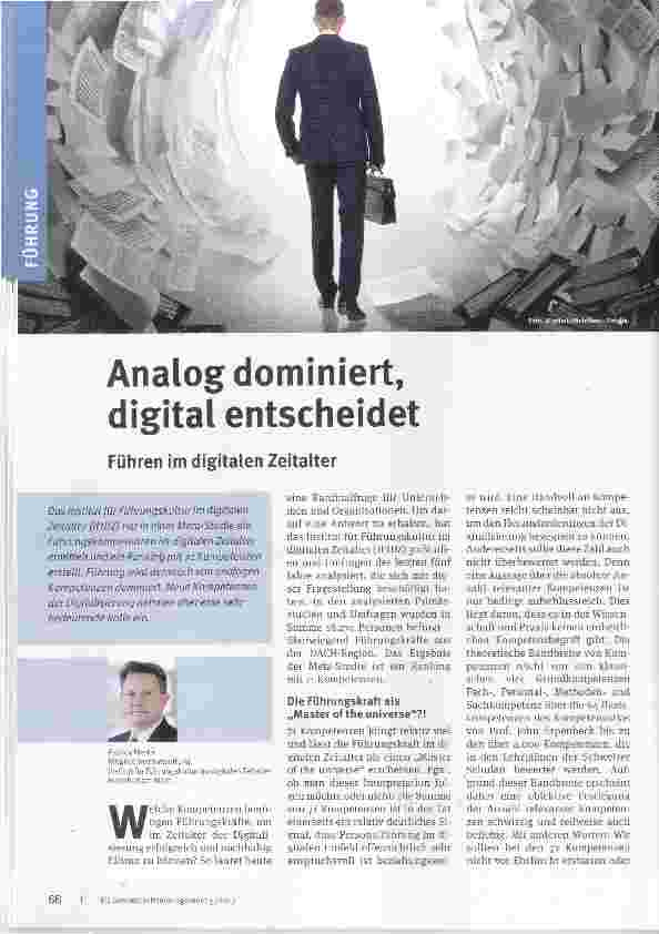 Vorschauseite 1: Analog dominiert, digital entscheidet