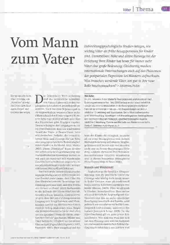 Vorschauseite 2: Vom Mann zum Vater