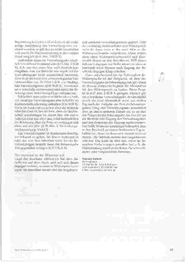 Vorschauseite 5: Vom Antrag zum Bescheid: Sozialleistungen durchsetzen