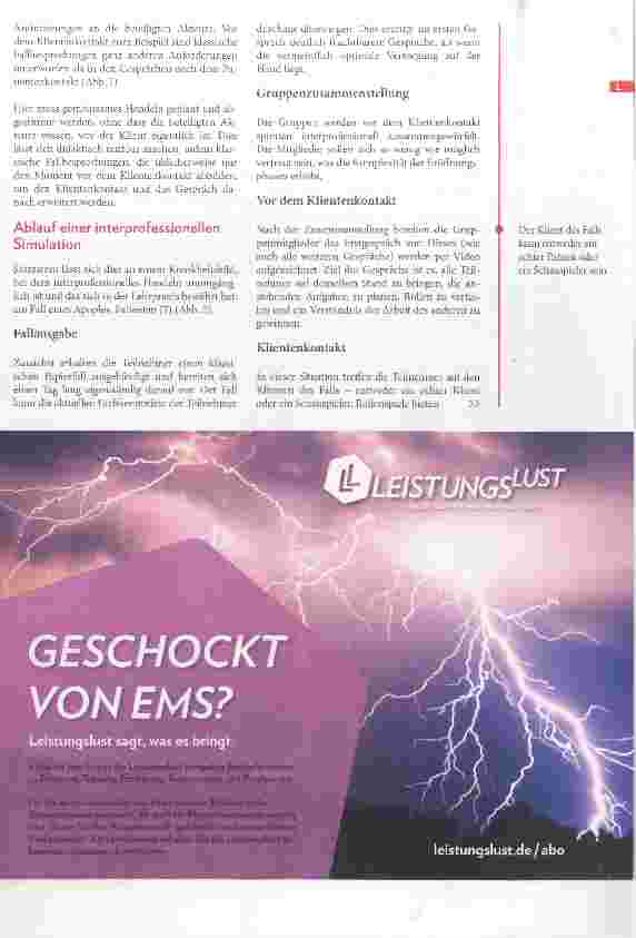 Vorschauseite 3: Interprofessionelle Lehreinheiten für Physiotherapeuten