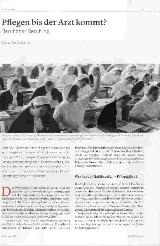 Vorschauseite 1: Pflegen bis der Arzt kommt?
