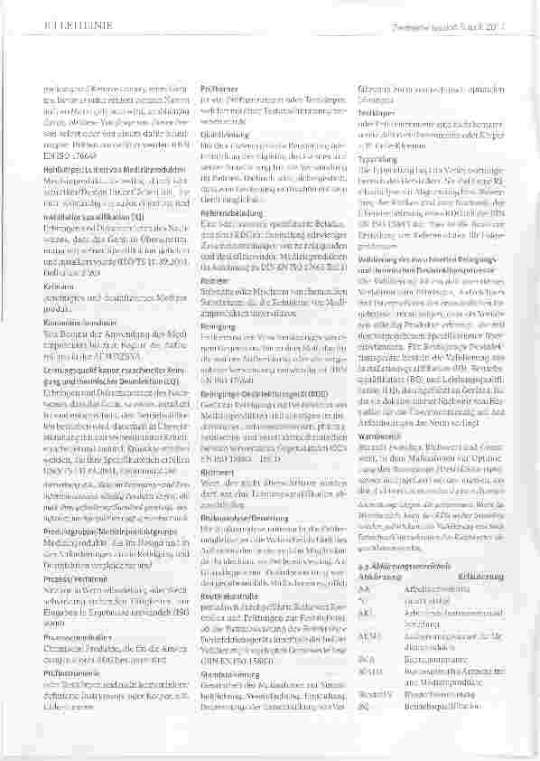 Vorschauseite 4: Leitlinie von DGKH, DGSV und AKI für die Validierung und Routineüberwachung maschineller Reinigungsund thermischer Desinfektionsprozesse für Medizinprodukte