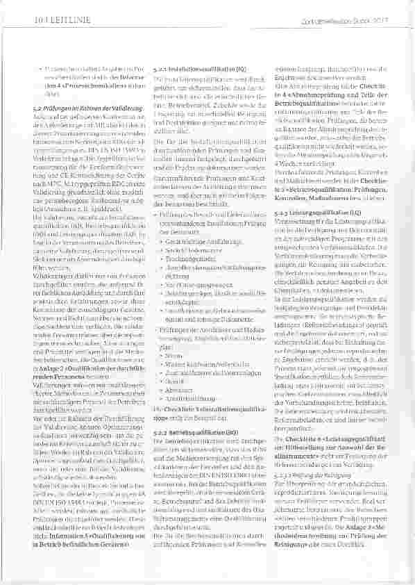 Vorschauseite 6: Leitlinie von DGKH, DGSV und AKI für die Validierung und Routineüberwachung maschineller Reinigungsund thermischer Desinfektionsprozesse für Medizinprodukte
