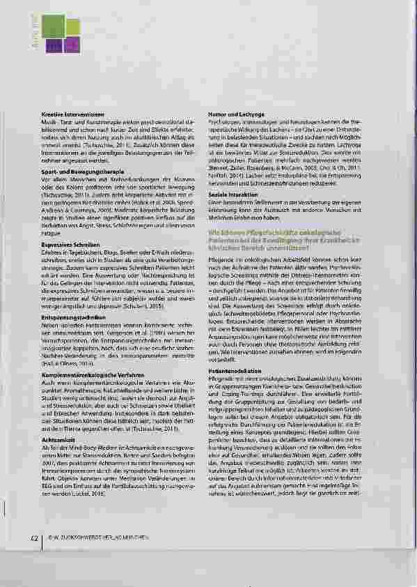 Vorschauseite 2: Psychoneuroimmunologie und ihre Bedeutung für die Onkologie