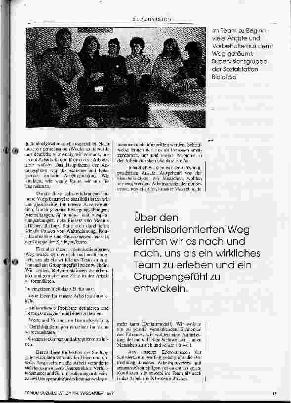 Vorschauseite 2: Supervision durch Tanztherapie
