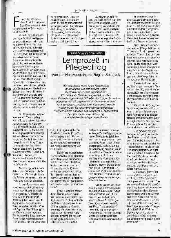 Vorschauseite 4: Supervision durch Tanztherapie