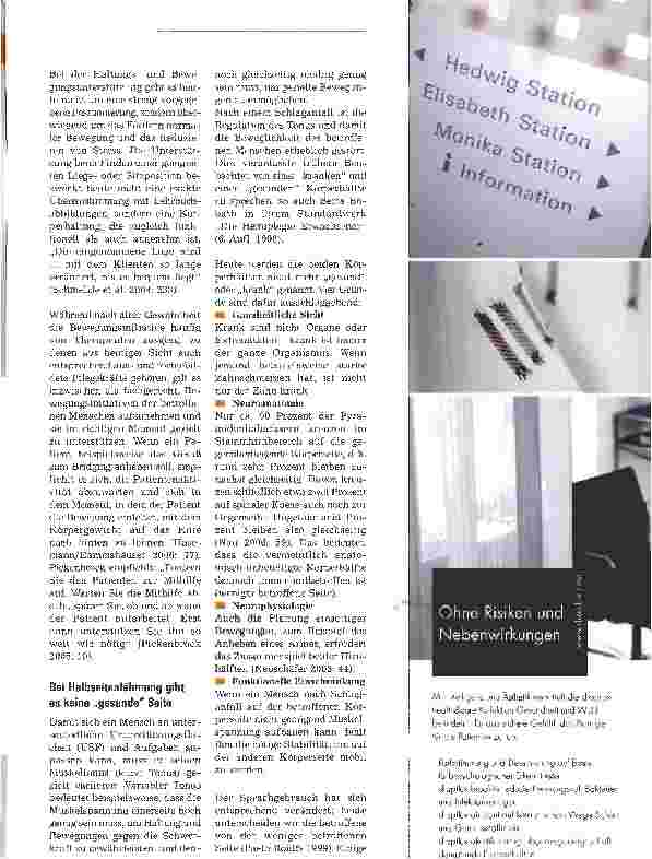Vorschauseite 2: Therapeutische Pflege - Was gibt es Neues im Bobath-Konzept?