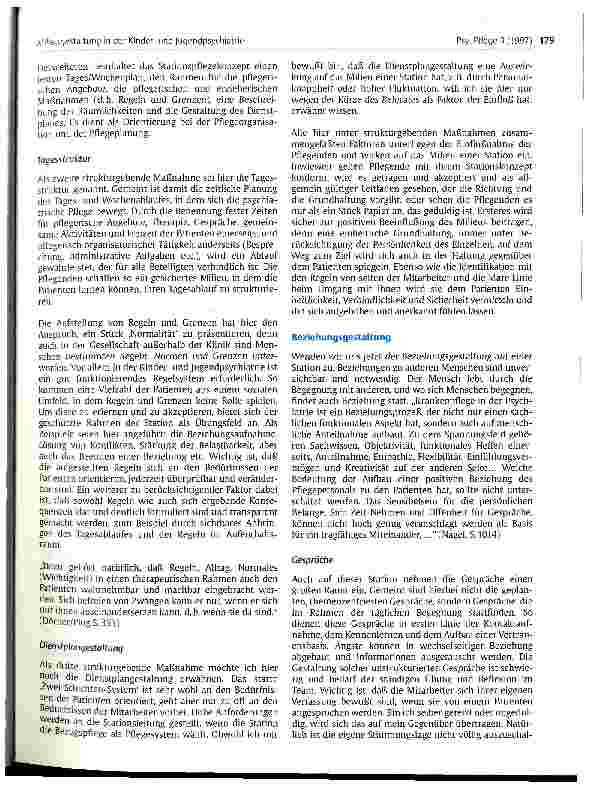 Vorschauseite 3: Milieugestaltung in der Kinderund Jugendpsychiatrie